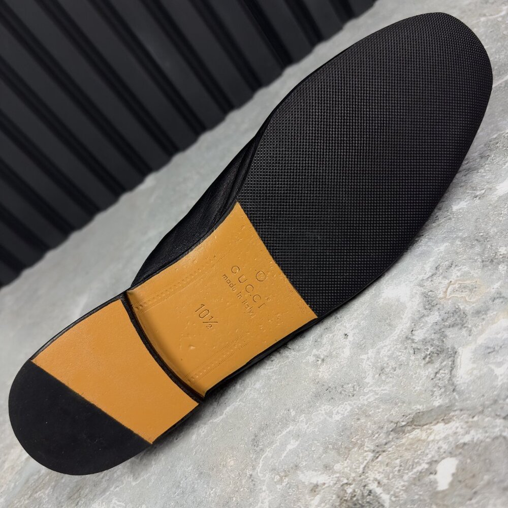 GUCCI Horsebit Jordaan Mule Black Leather - Picture 14 of 16